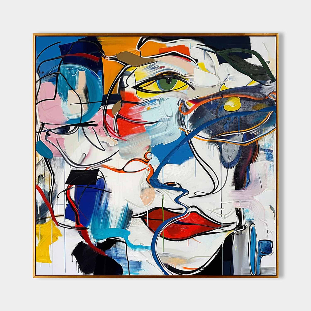 Wall Art Abstract Graffiti Colorful Fashion