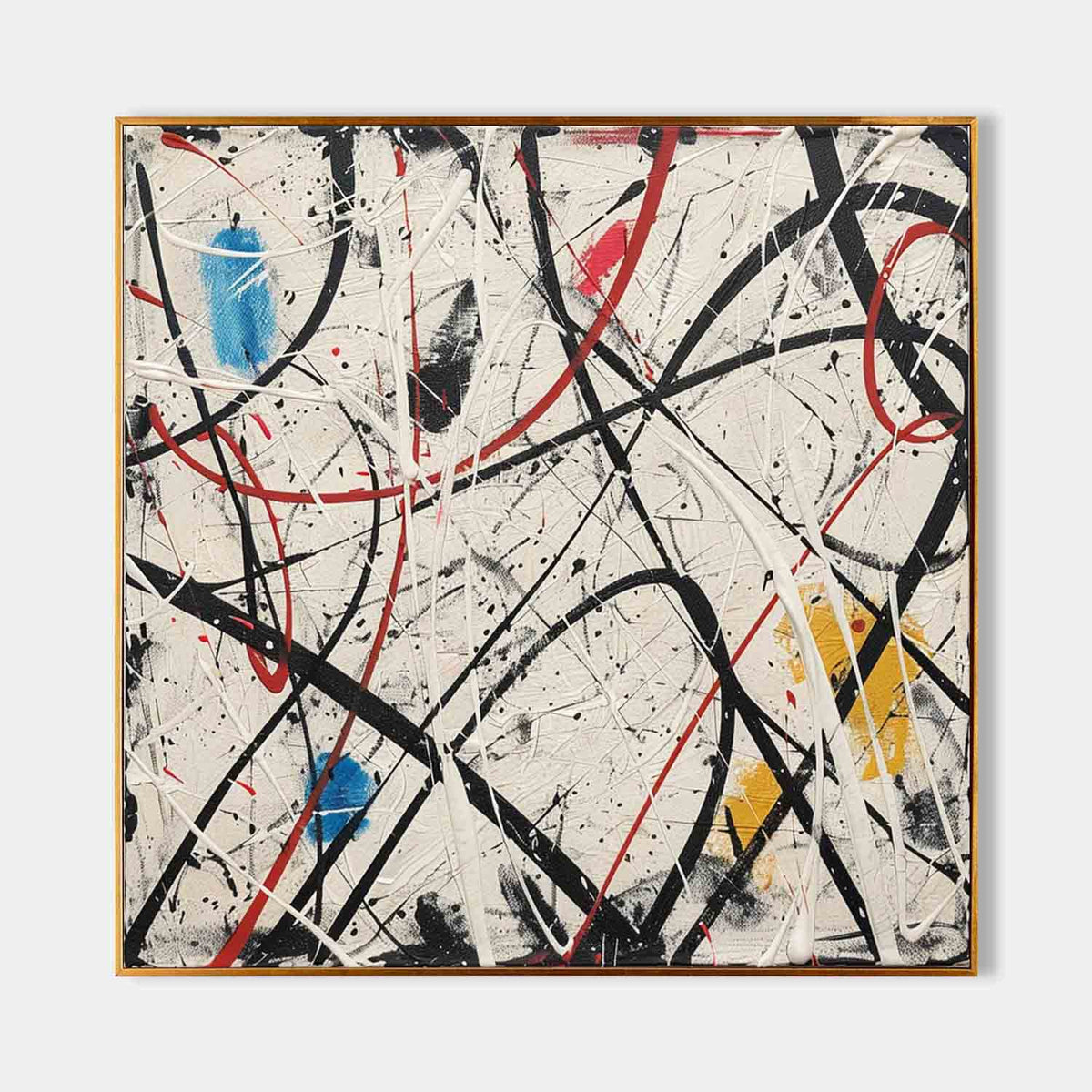 Wall Art Abstract Expressionist Chaotic Hand Drawn