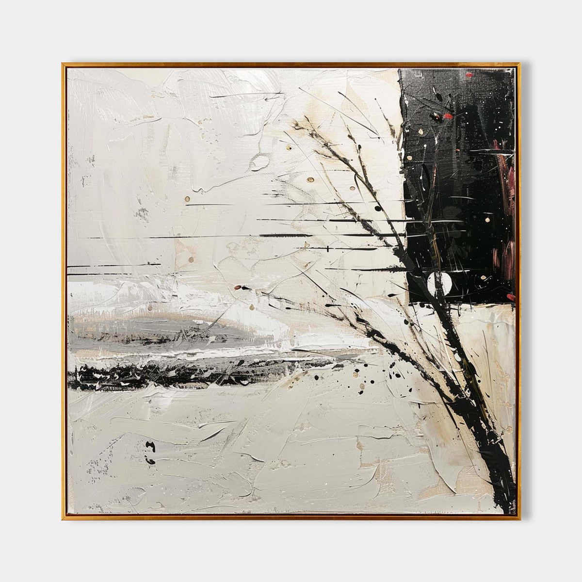 Wall Art Wabi-Sabi Serene Landscape Winter