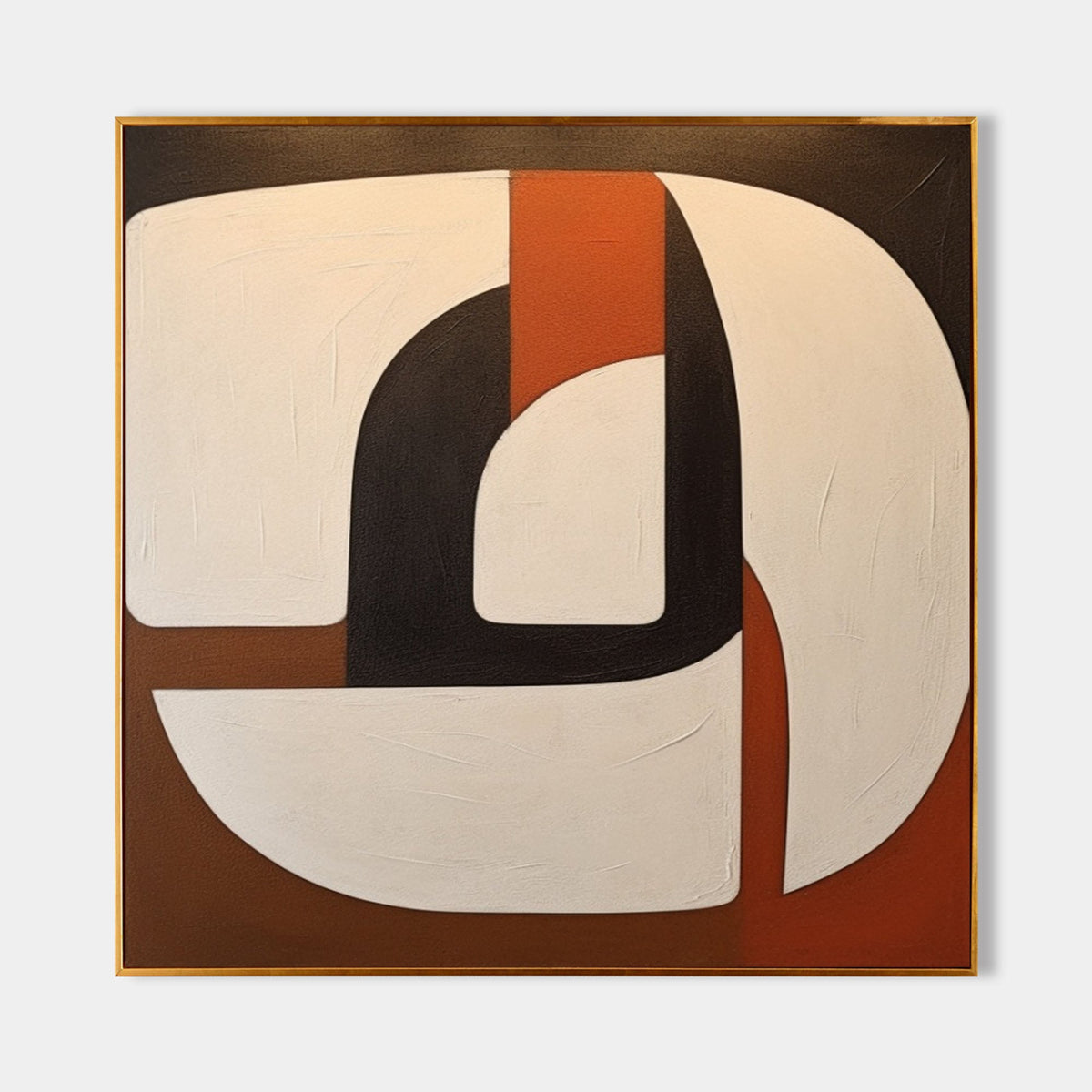 Wall Art Organic Geometric Oil Painting