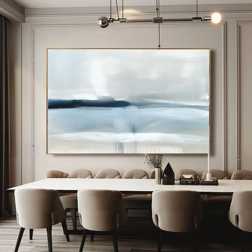 Abstract Coastal Landscape Art Oil Painting