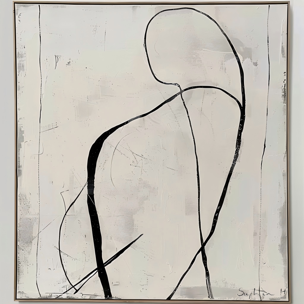 Wall Art Minimalist Abstract Figure