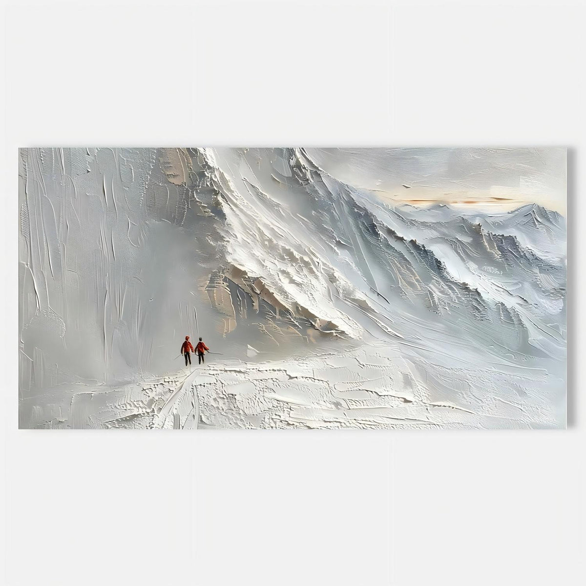 Wall Art Palette Knife Textured Mountain