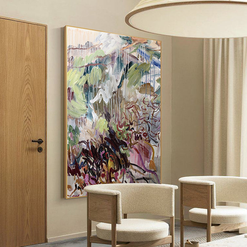Wall Art Dense Abstract Expressionist Botanical