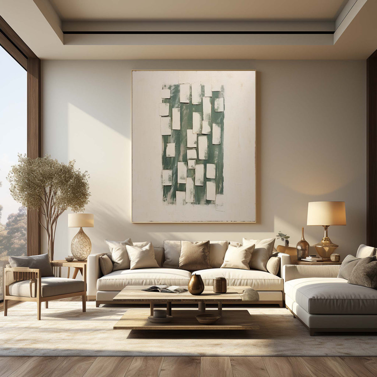 Wall Art Vertical Wabi-Sabi Abstract Minimalist