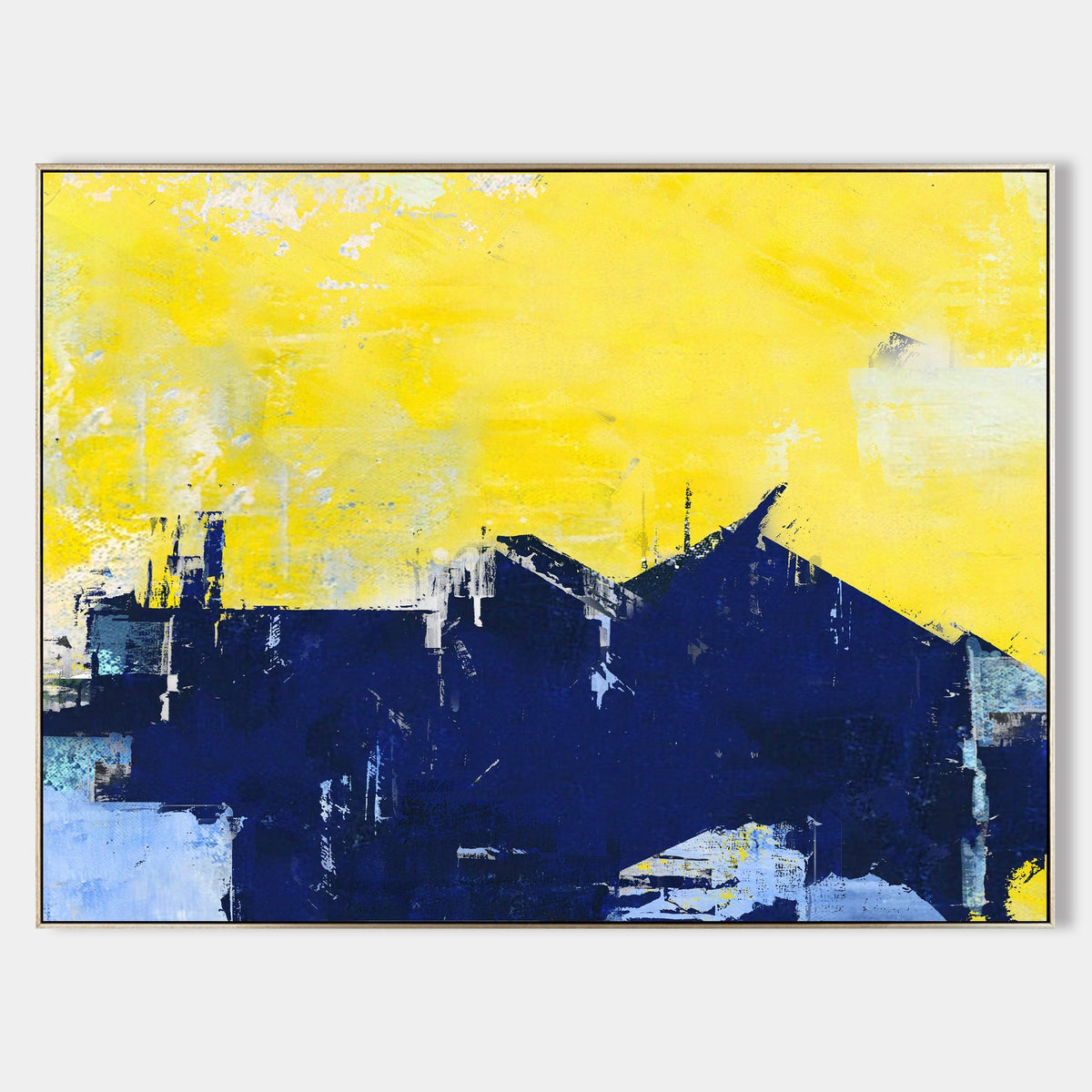 Orange And Blue Abstract Art