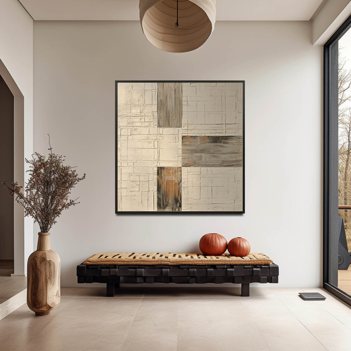 Wall Art Minimalist Graphic Wabi-Sabi Nordic Linen
