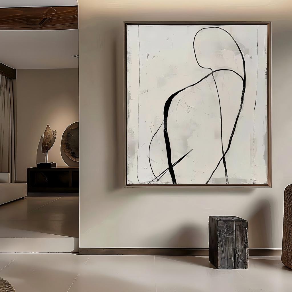Wall Art Minimalist Abstract Figure