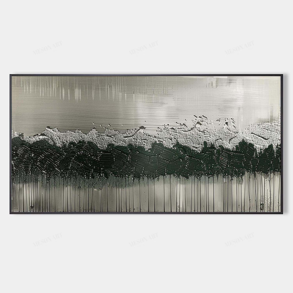 Wall Art Panoramic Abstract Textured Forest