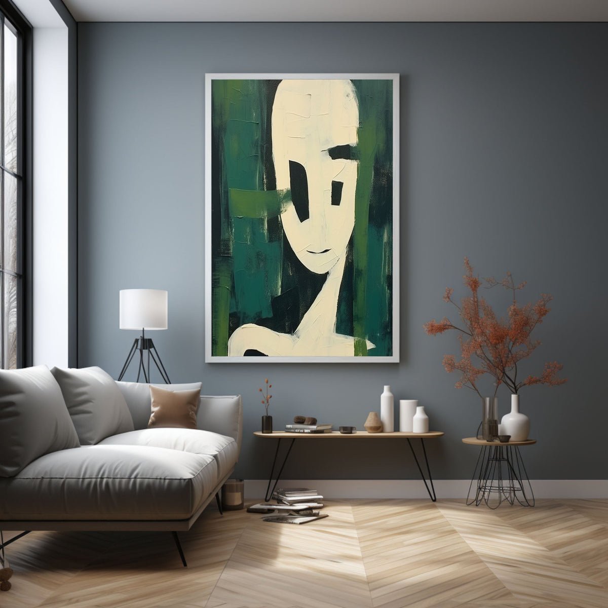 Wall Art Vertical Minimalist Figure