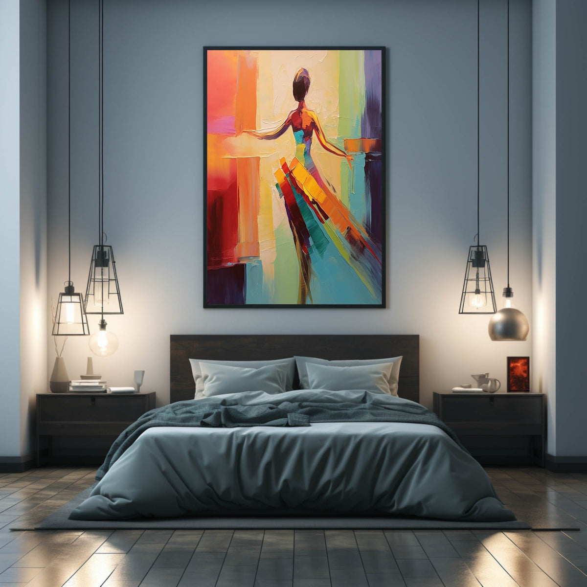 Wall Art Palette Vibrant Fashion Playful