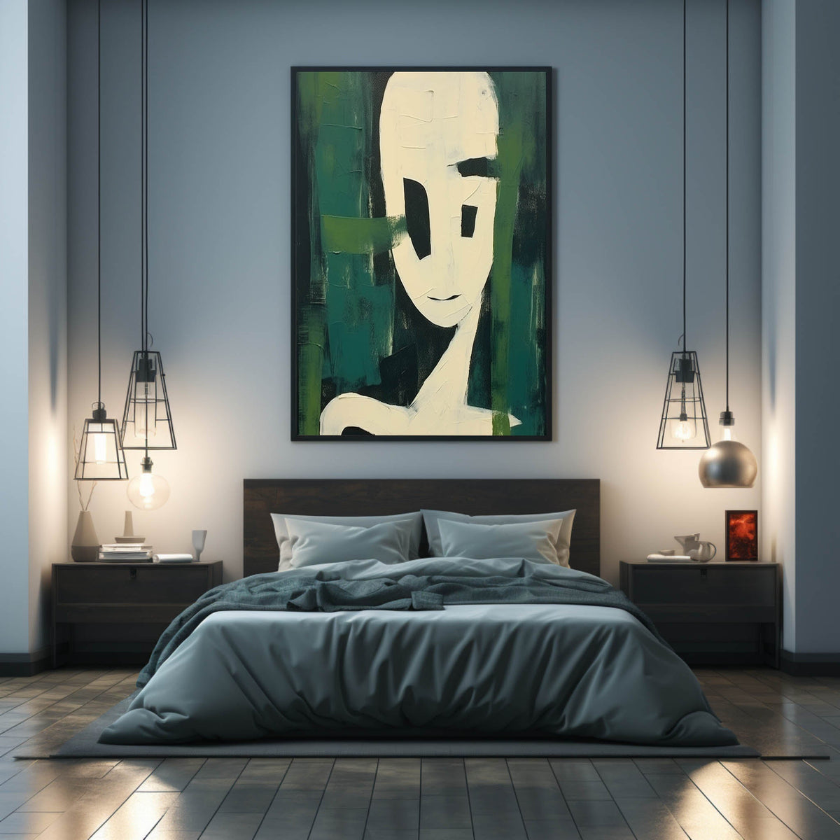 Wall Art Vertical Minimalist Figure