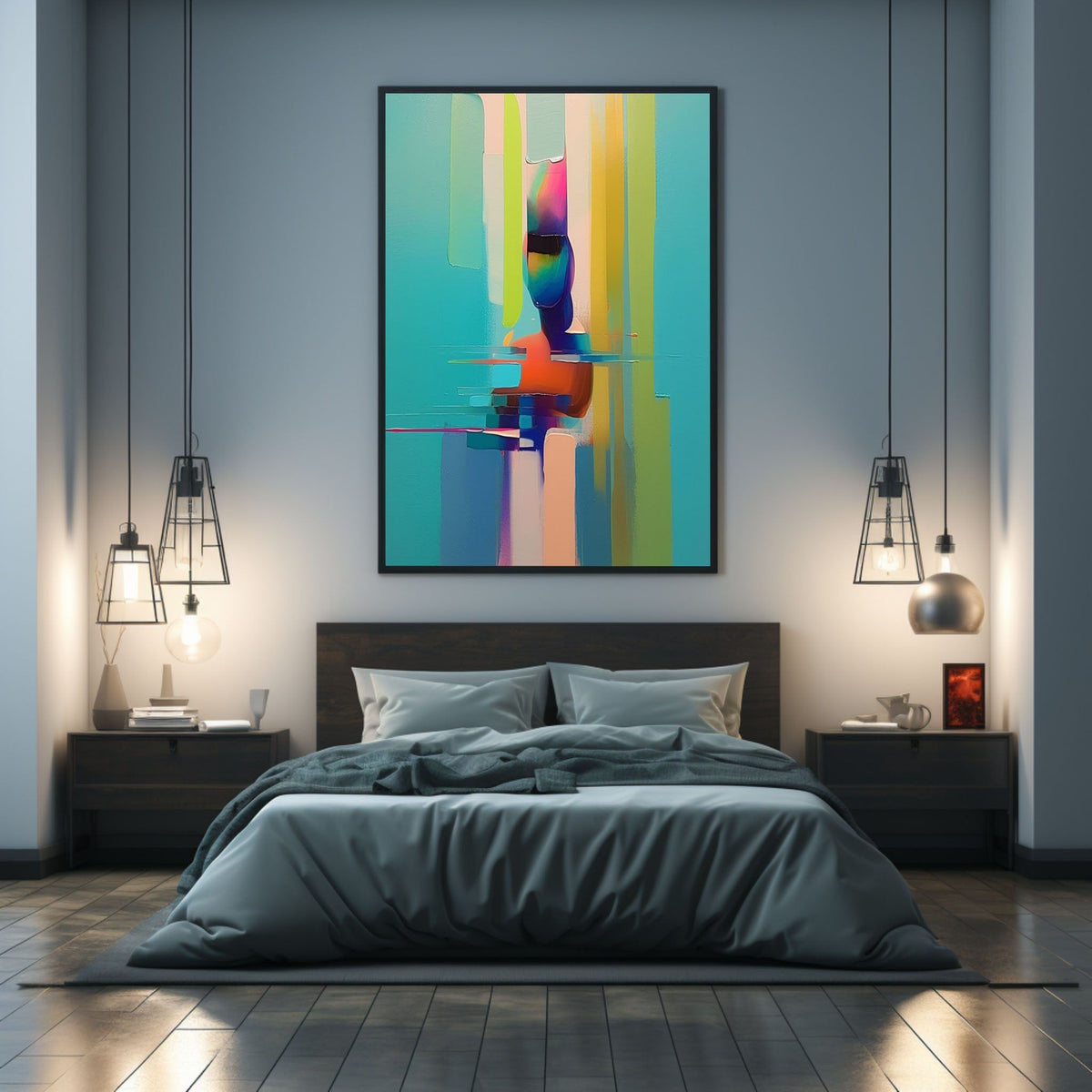 Wall Art Palette Colorful Abstract Contemporary