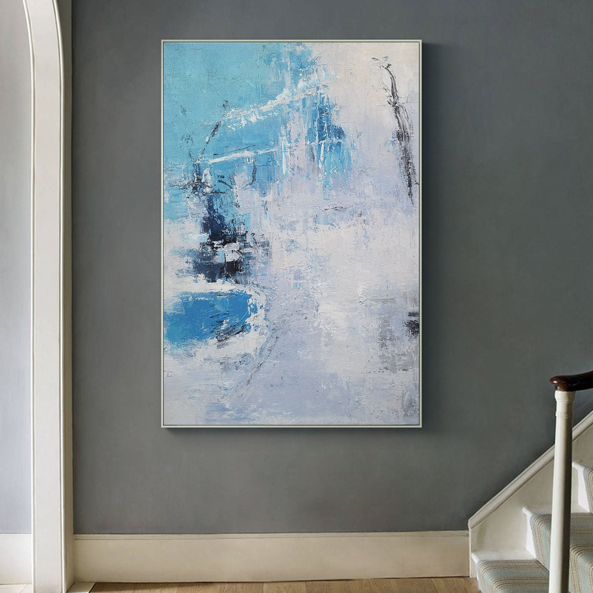 Fresh Breeze Oil Painting Hand Painted Vertical