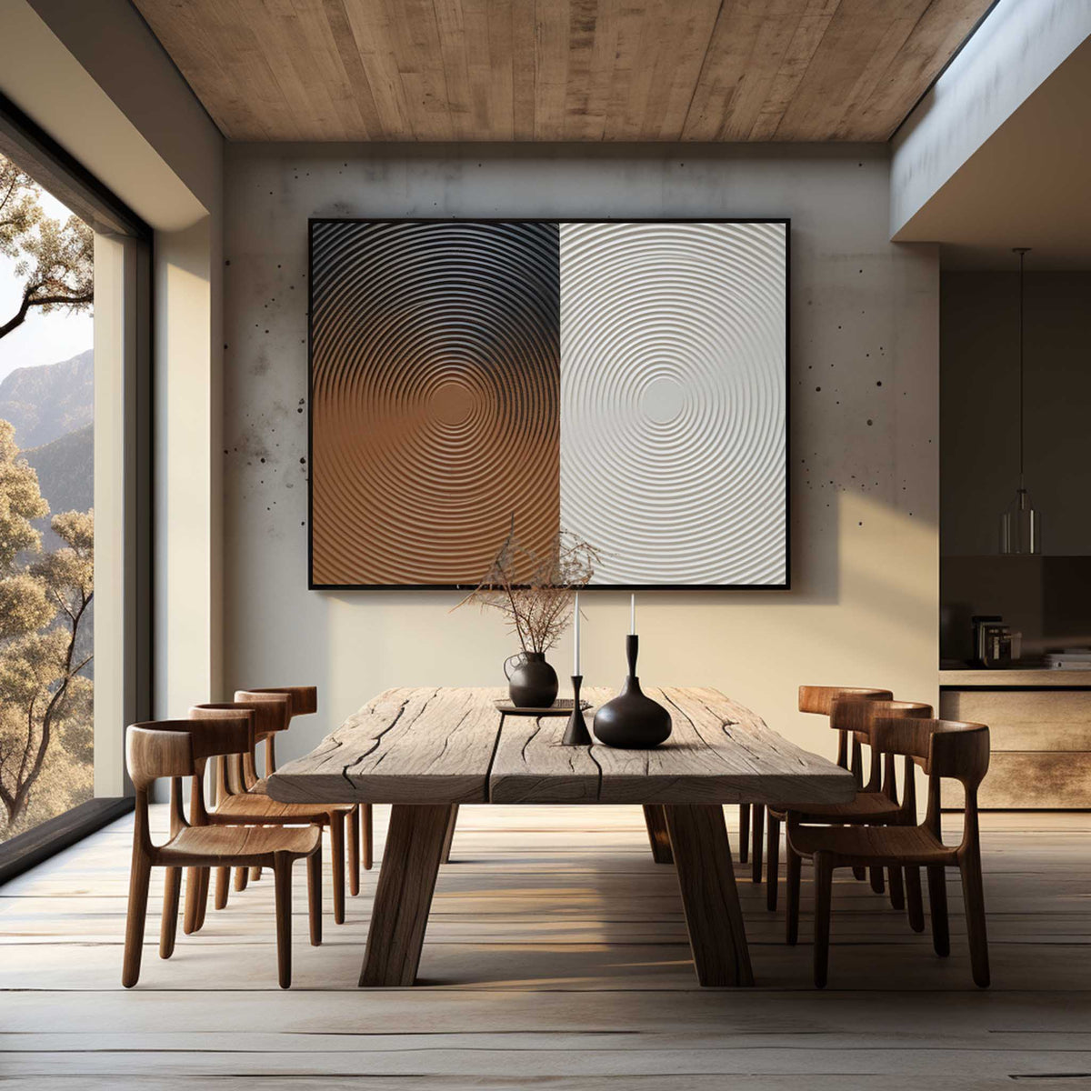 Wall Art Hypnotic Zen Minimalism Geometric Balance