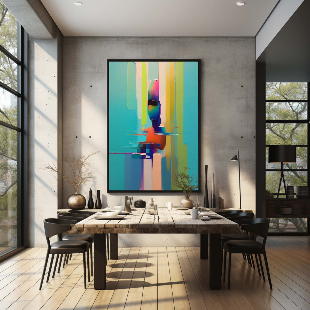 Wall Art Palette Colorful Abstract Contemporary