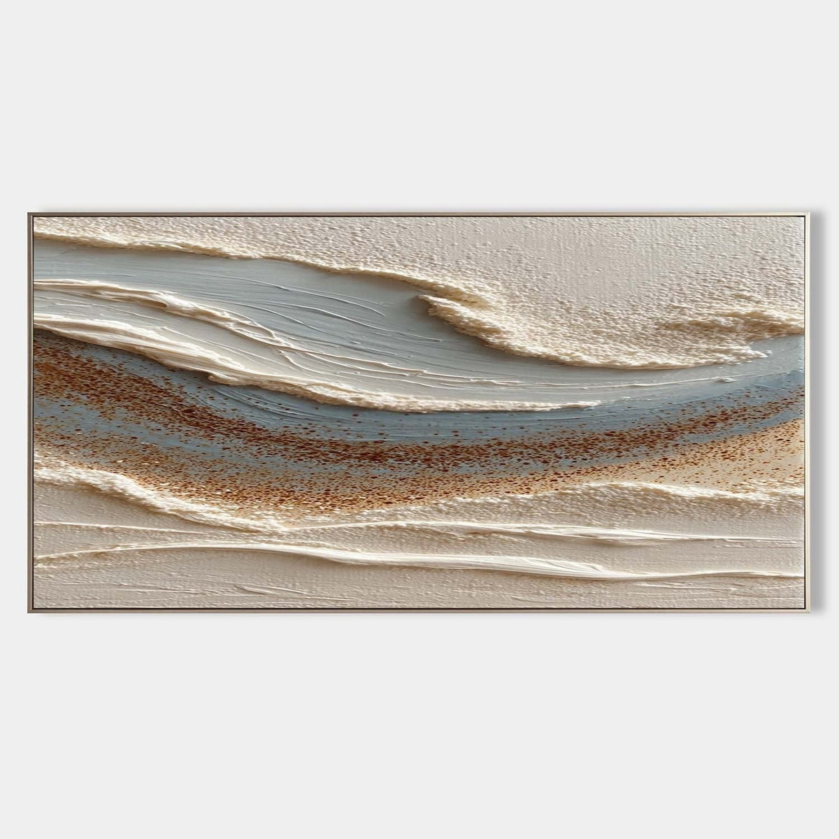 Wall Art Abstract Coastal Sand Wave Beige
