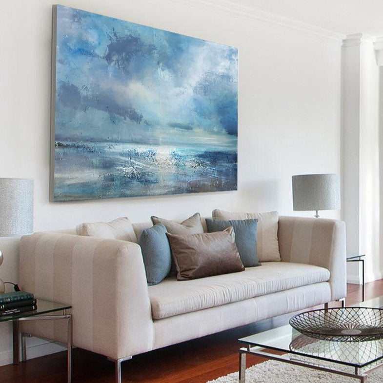 Luminous Seascape Painting Horizontal