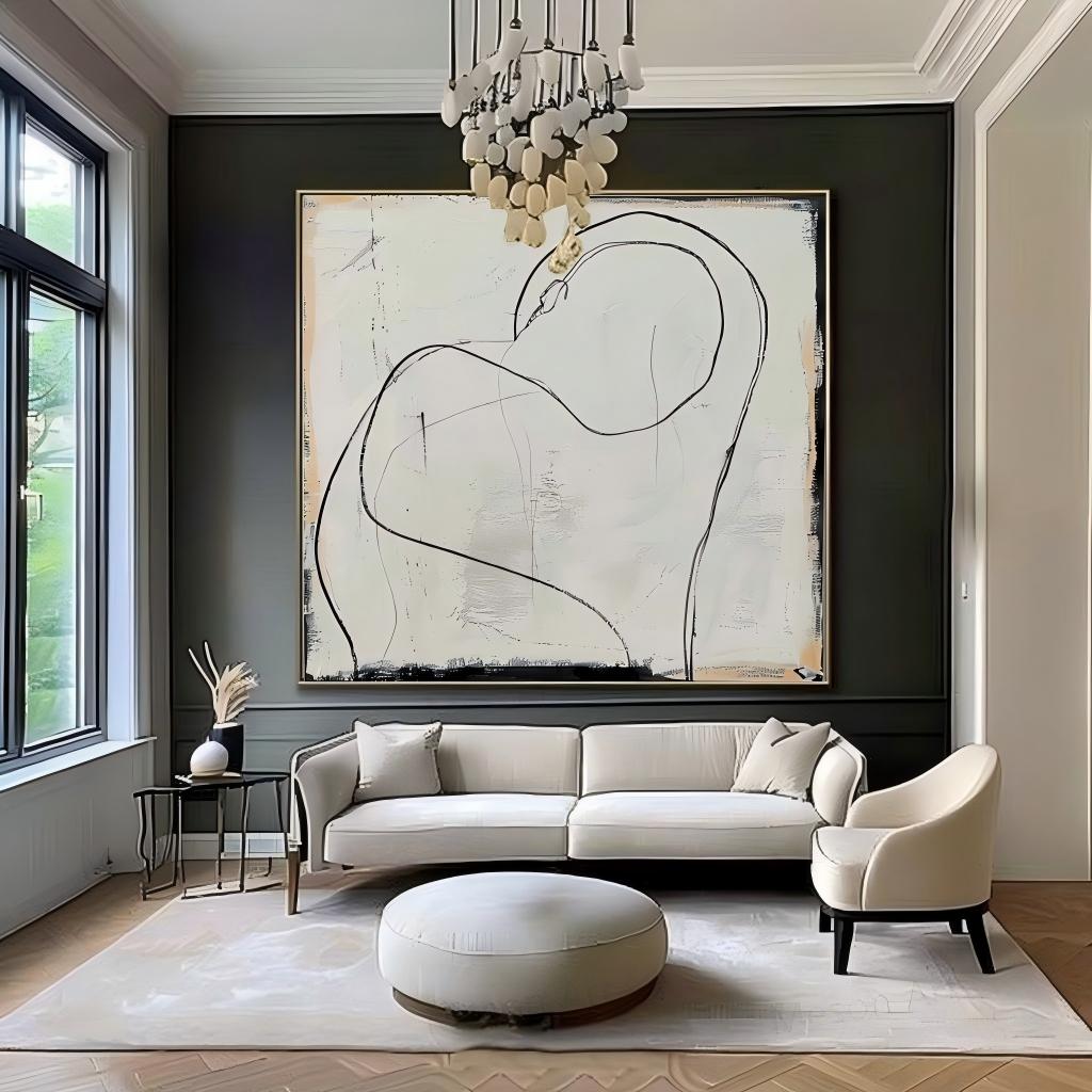Wall Art Minimalist Embrace Abstract