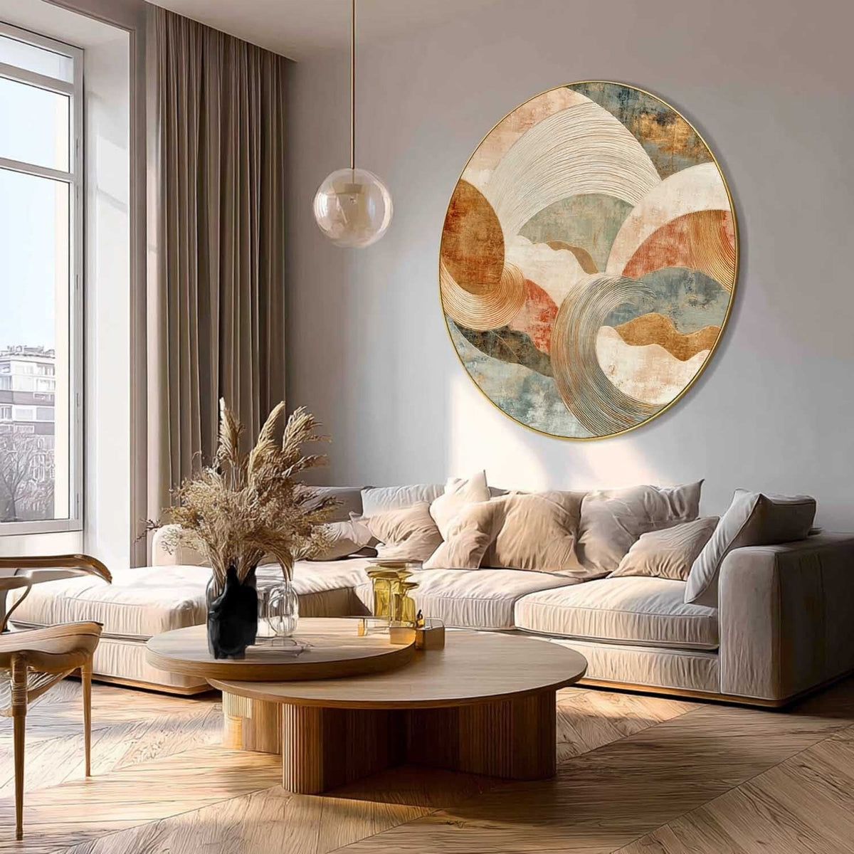 Wall Art Minimalist 3D Gold Blocks