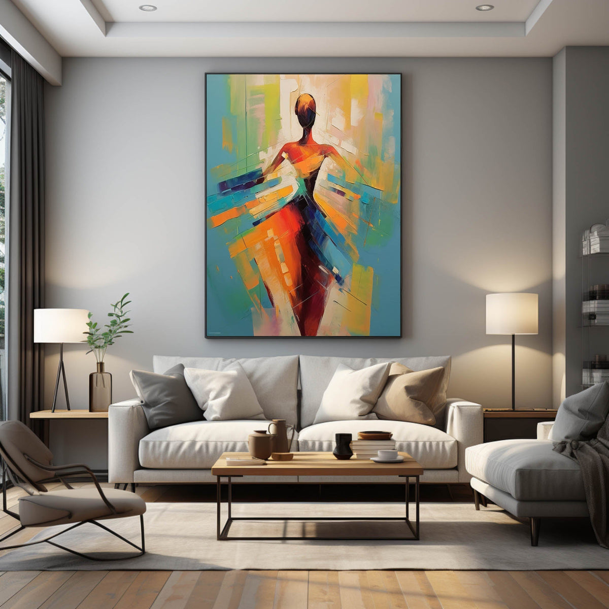 Wall Art Palette Vibrant Modern Edgy