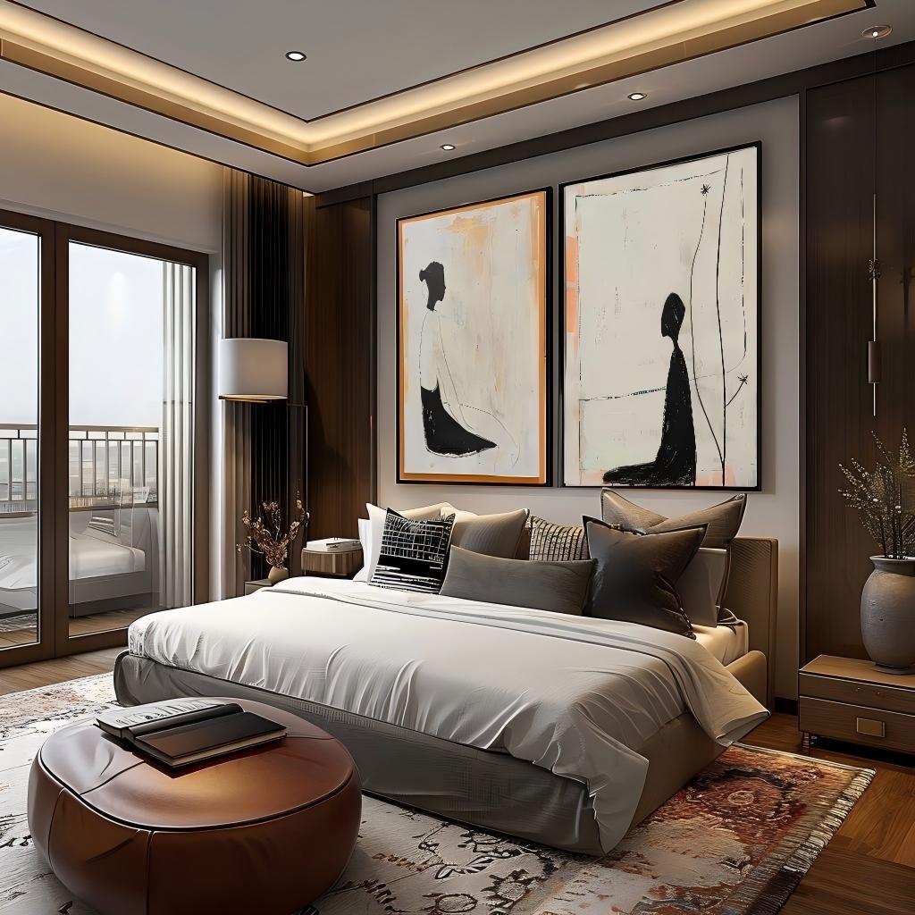 Wall Art Minimalist Textured Figurative