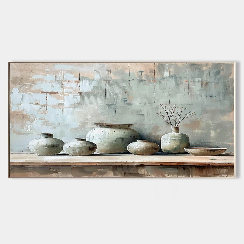 Wall Art Ceramic Pottery Still Life Wabi-Sabi