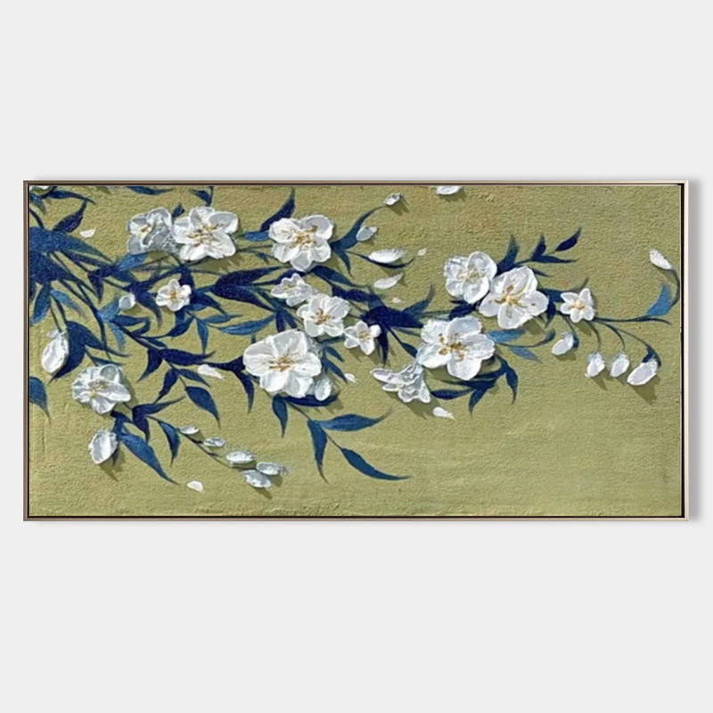 Wall Art Elegant Floral Oriental Relief Modern
