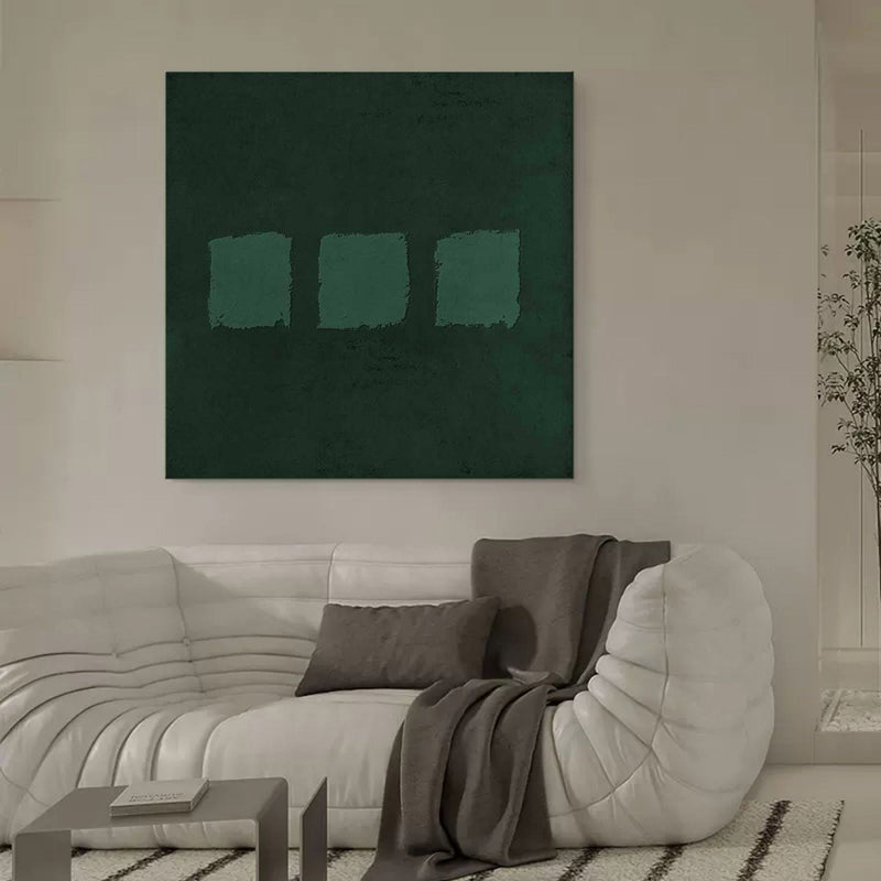 Wall Art Wabi-Sabi Minimalist Green Abstract