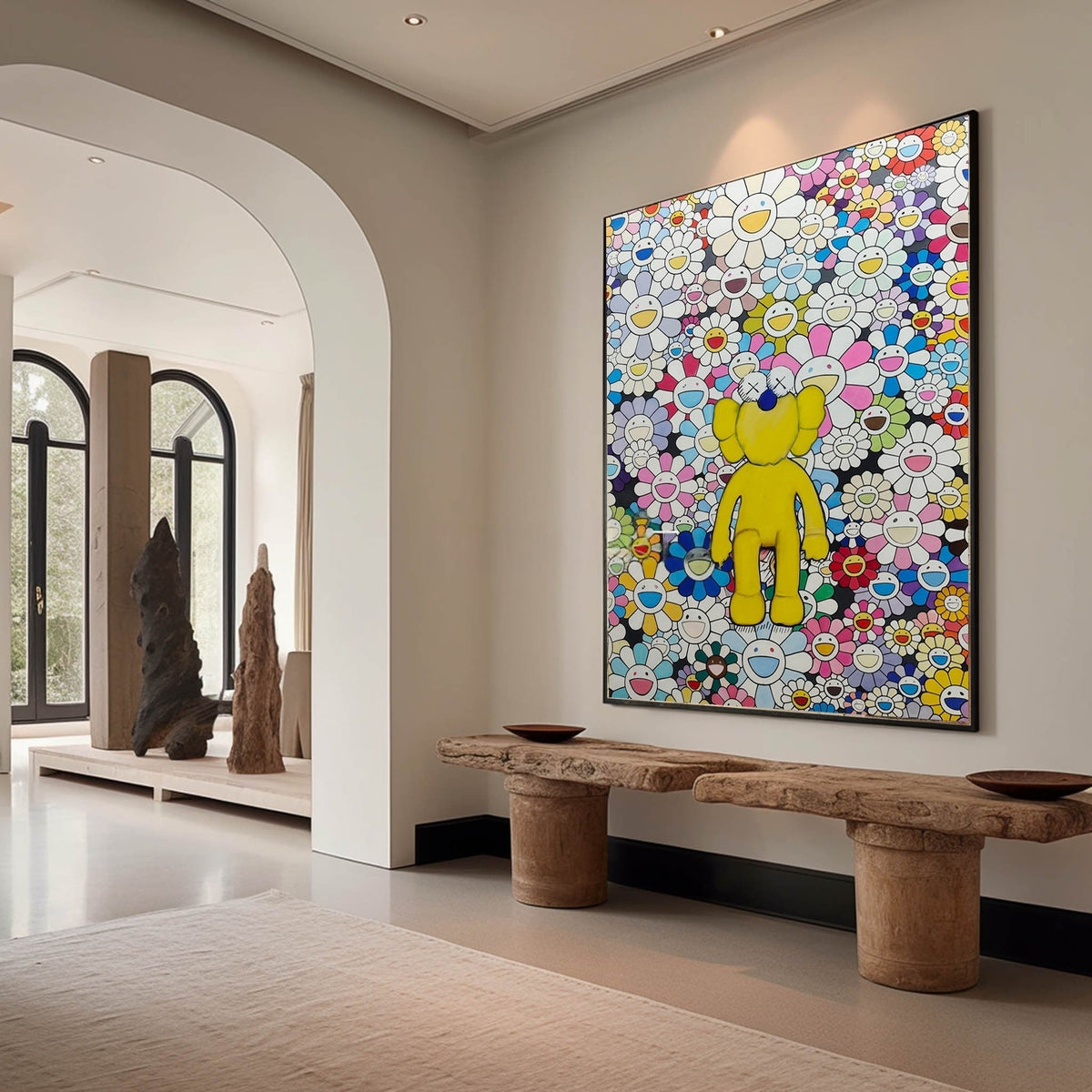 Bearbrick Takashi Murakami Pop Art Painting - Neutralighting