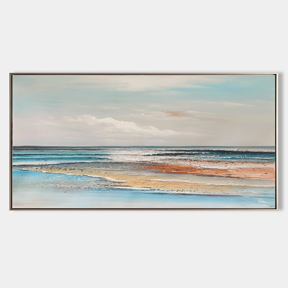 Turner Style Coastal Seascape Canvas Wall Art