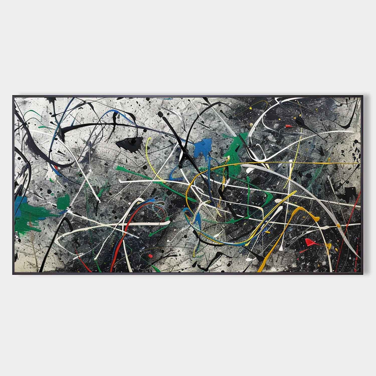 Textured Splatter Oil Painting Dynamic Strokes