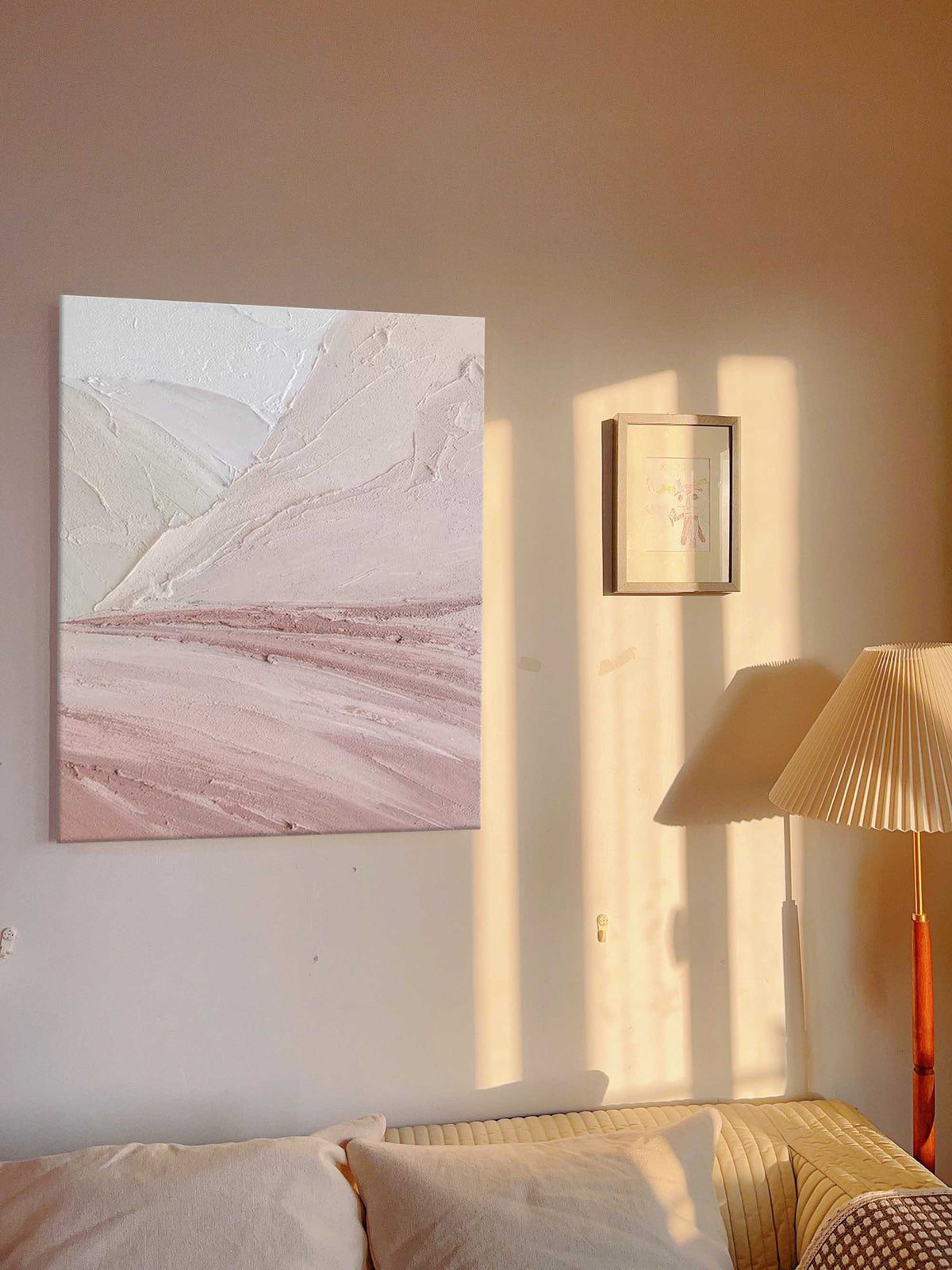 Soft Pastel Landscape Impasto Oil Painting