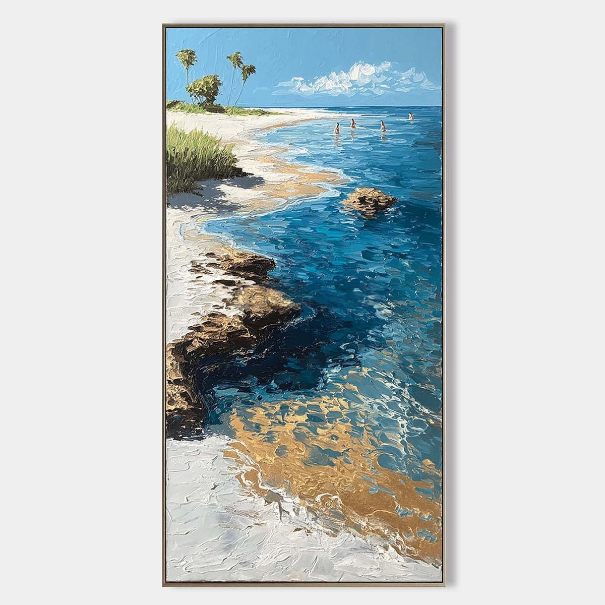 Wall Art Tropical Beach Coast Palm Trees