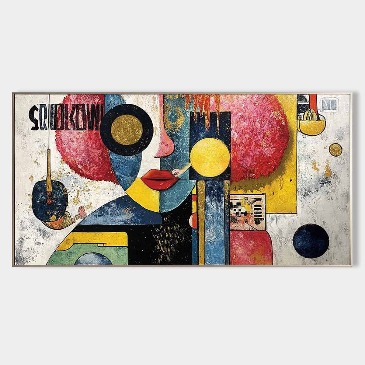 Kandinsky Style Abstract Face Painting