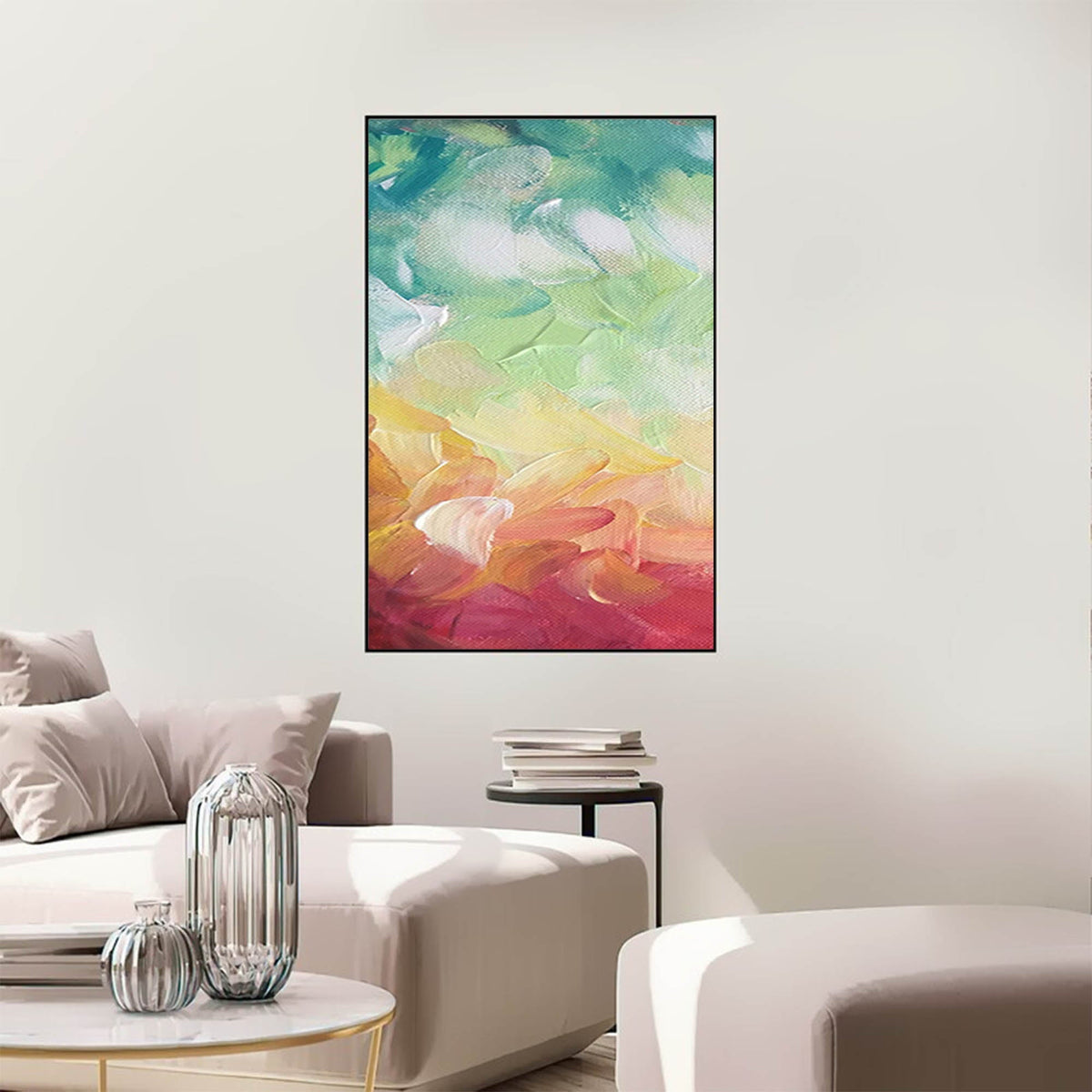 Rainbow Gradient Canvas Wall Art