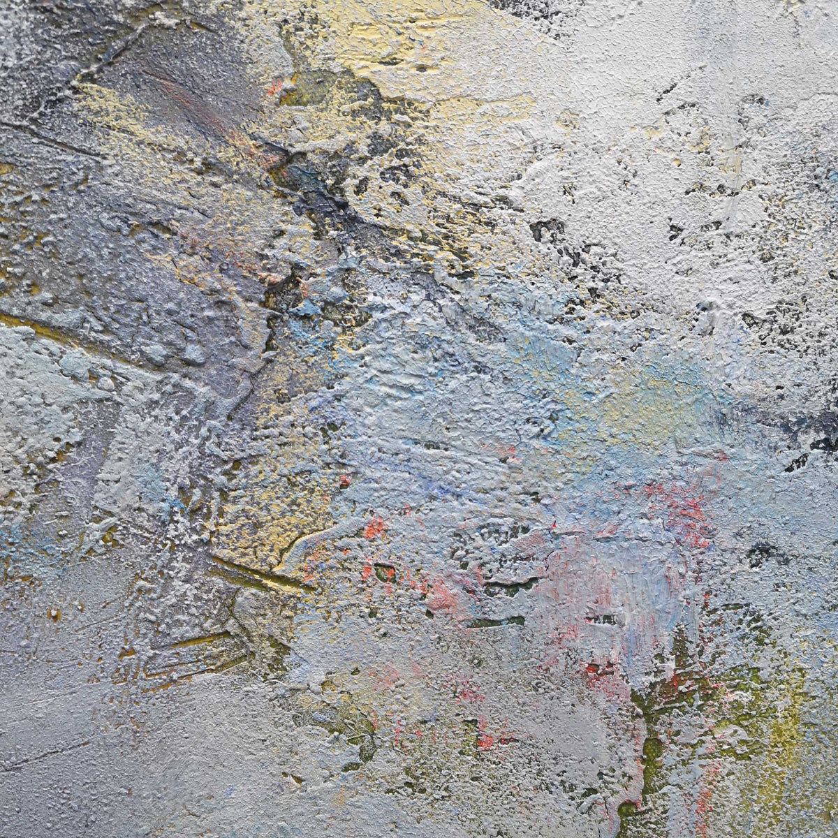 Soft Coastal Abstract Oil Painting Textured