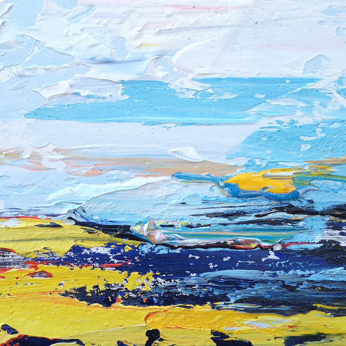 Vibrant Horizon Abstract Oil Painting