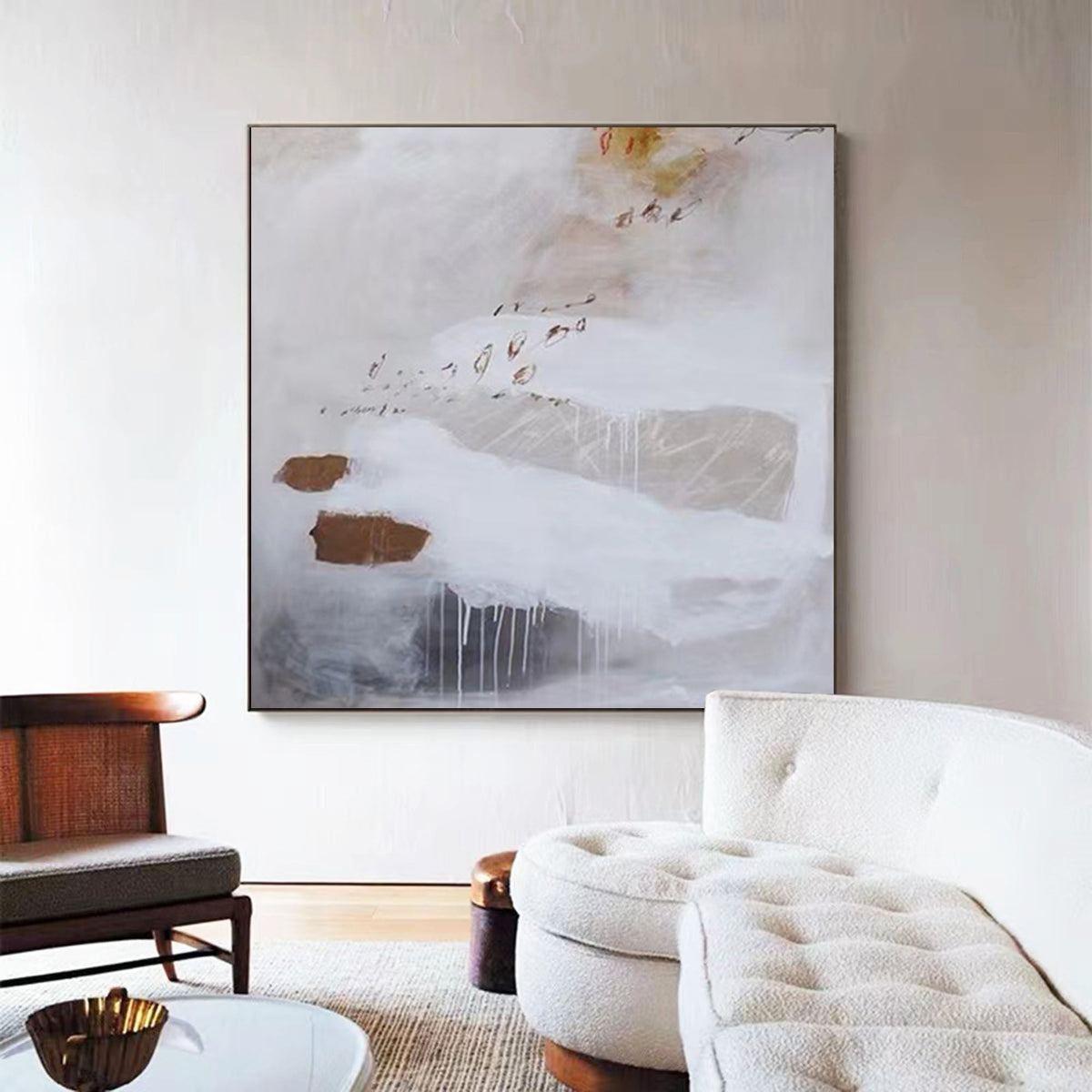 Wall Art Abstract Neutral Painting