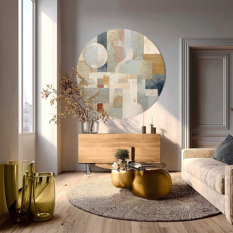Wall Art Minimalist 3D Gold Geometric Blocks - Neutralighting