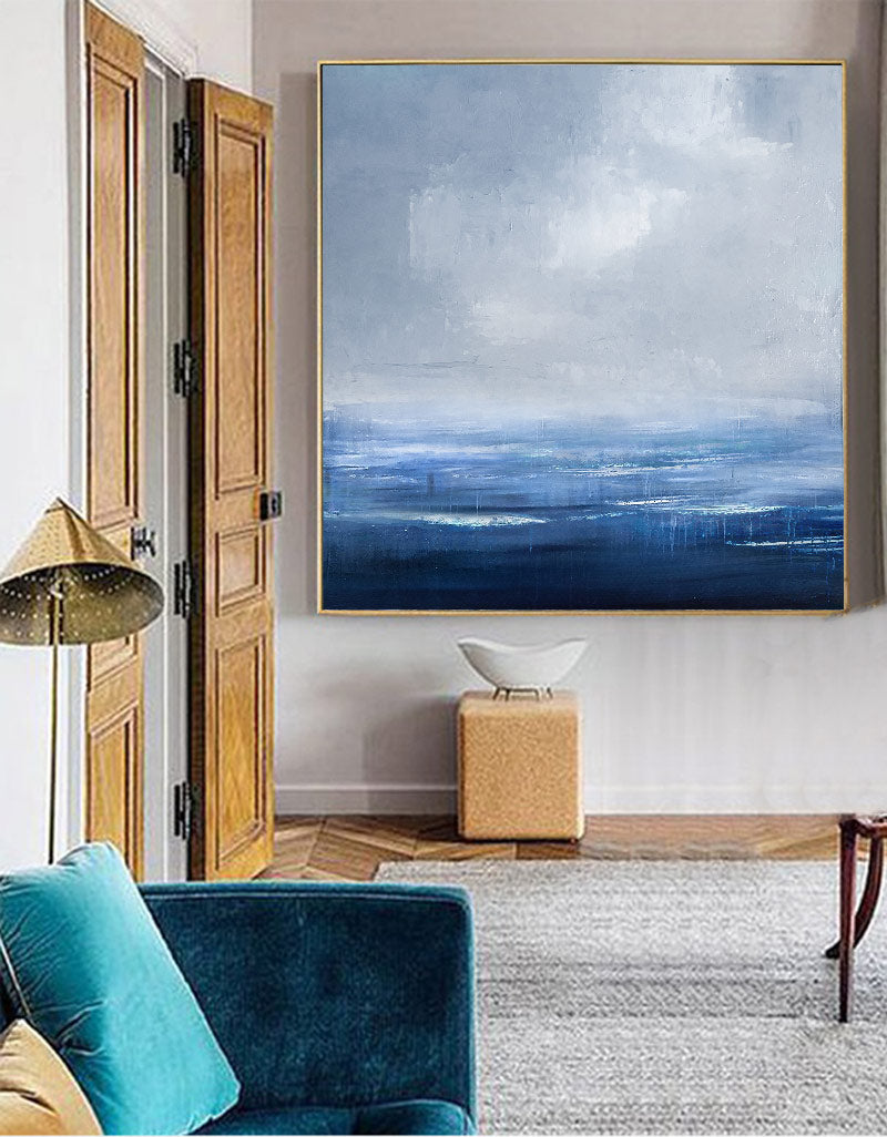Blue Ocean Abstract Art