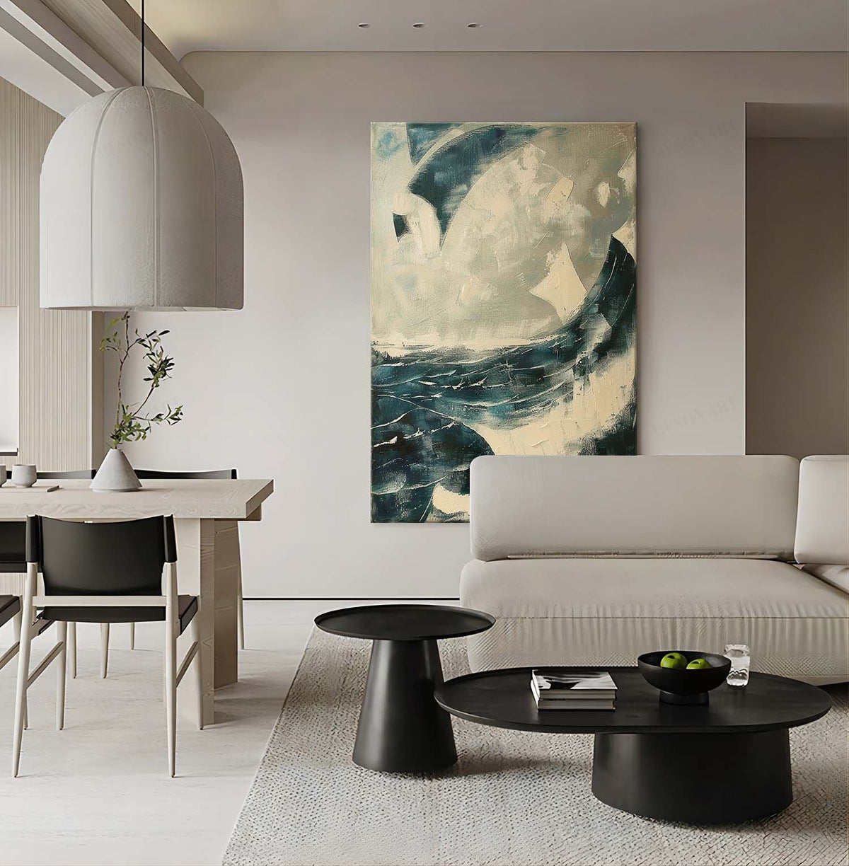 Wall Art Ocean Texture Seascape Atmospheric Moody