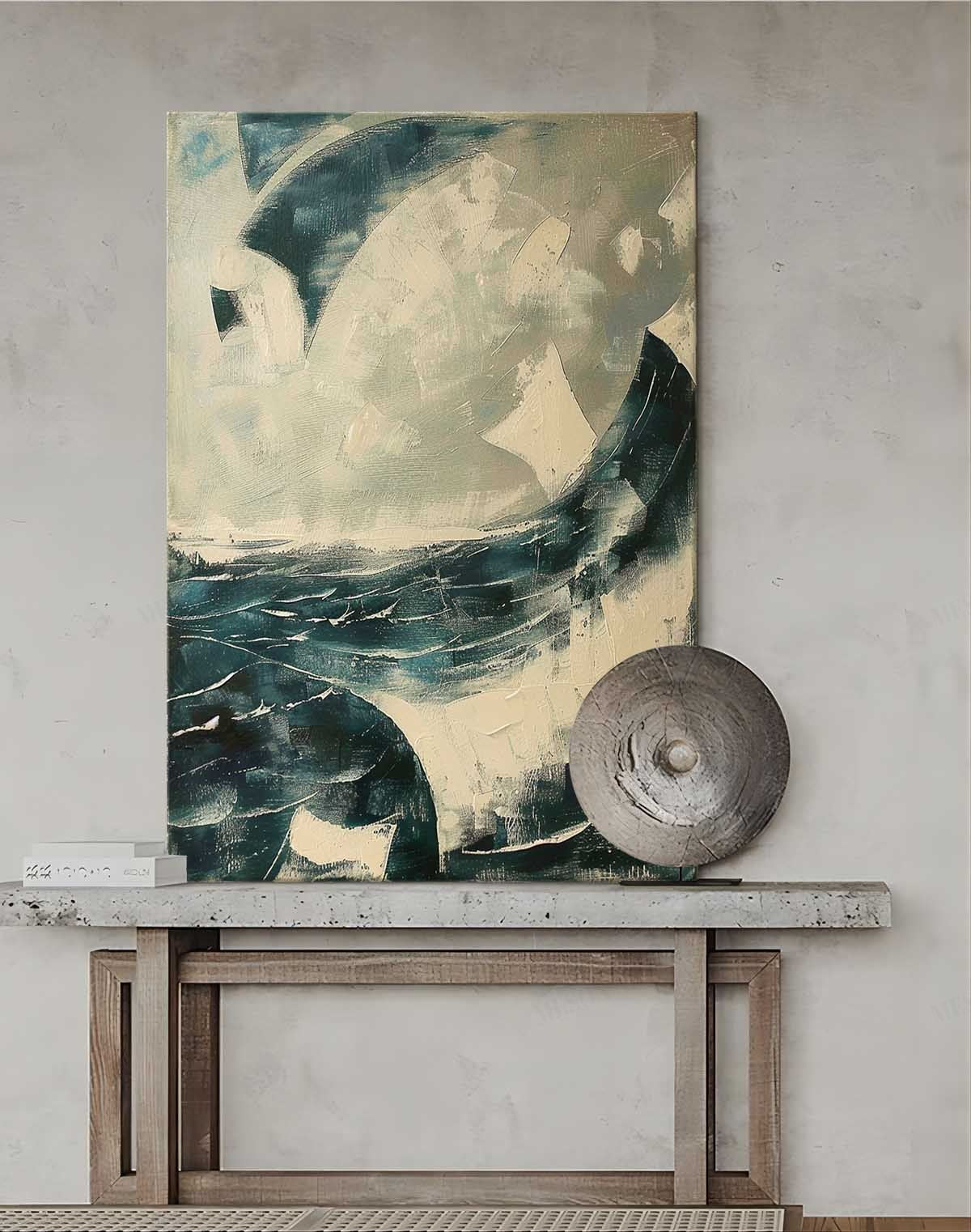Wall Art Ocean Texture Seascape Atmospheric Moody