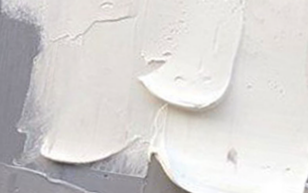 Wall Art Soft Gray White Layered Thick Paint