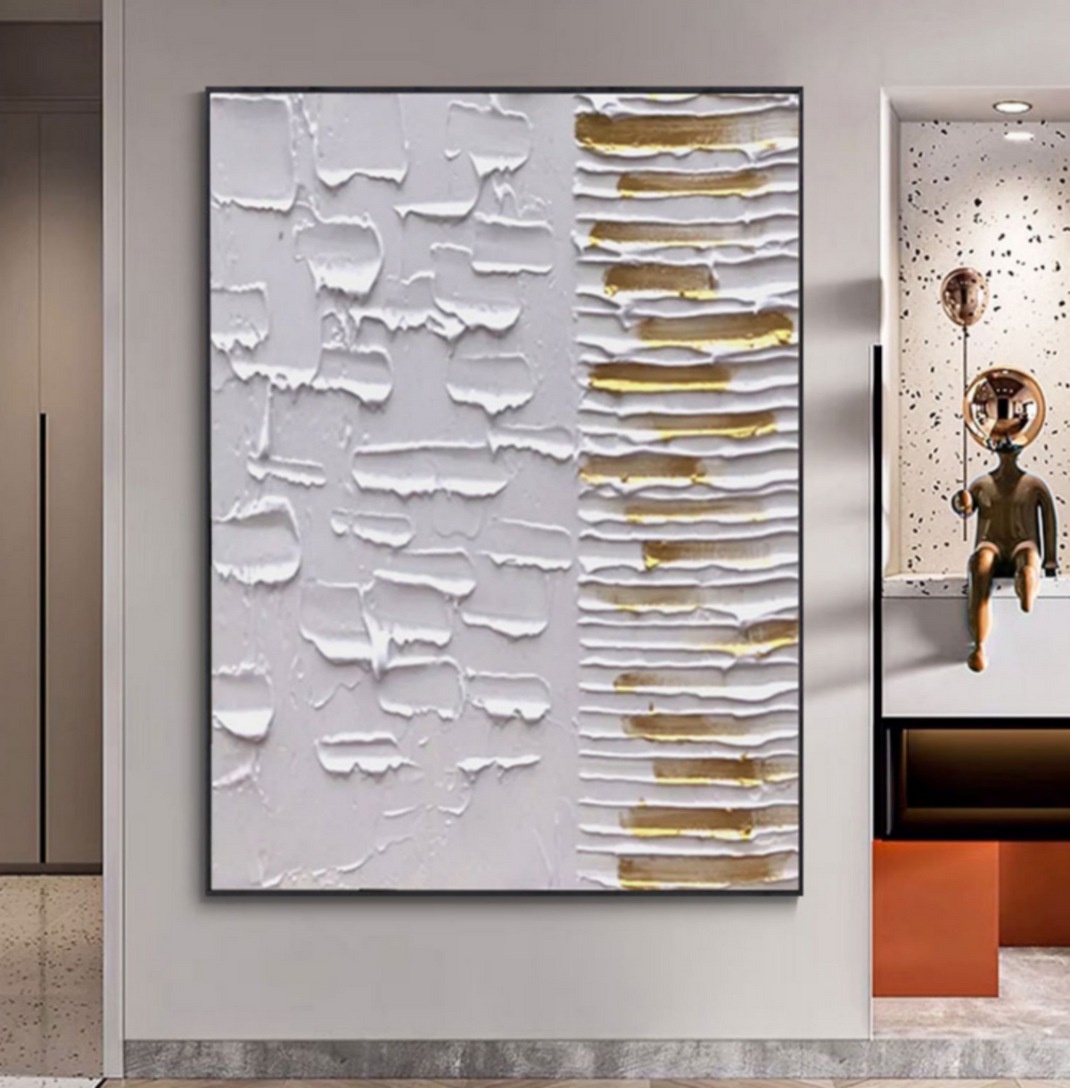 Wall Art Impasto Relief Abstract Contemporary