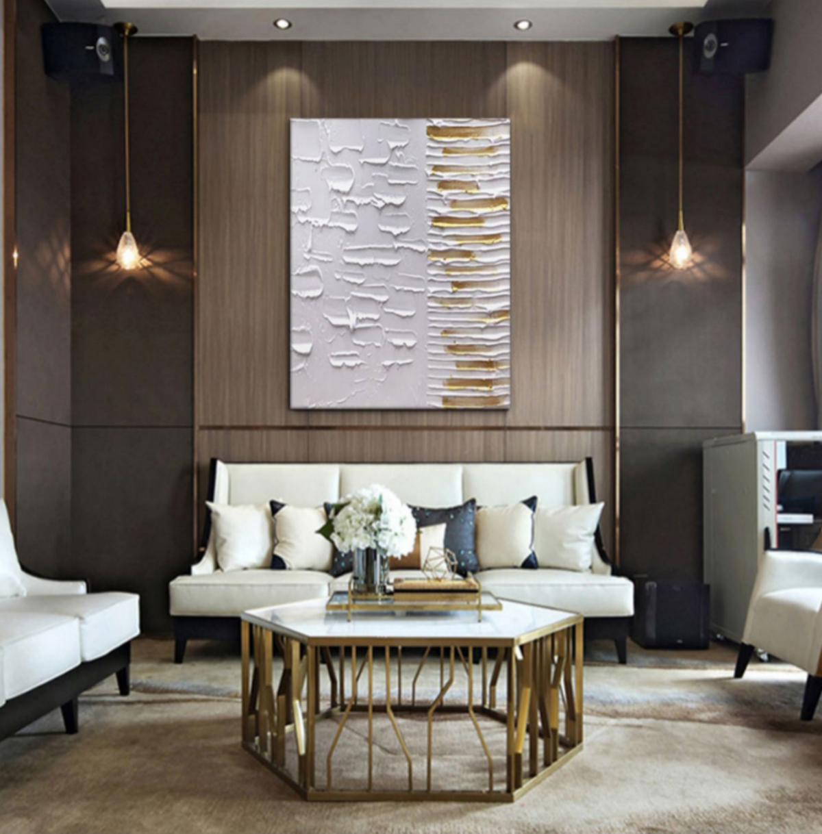 Wall Art Impasto Relief Abstract Contemporary