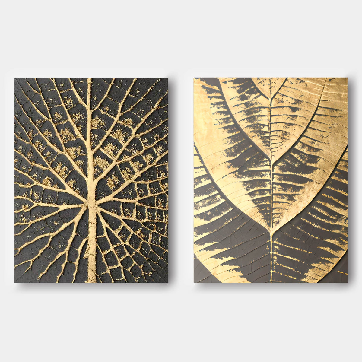Wall Art Gilded Vein Bas-Relief Abstract Oil Painting