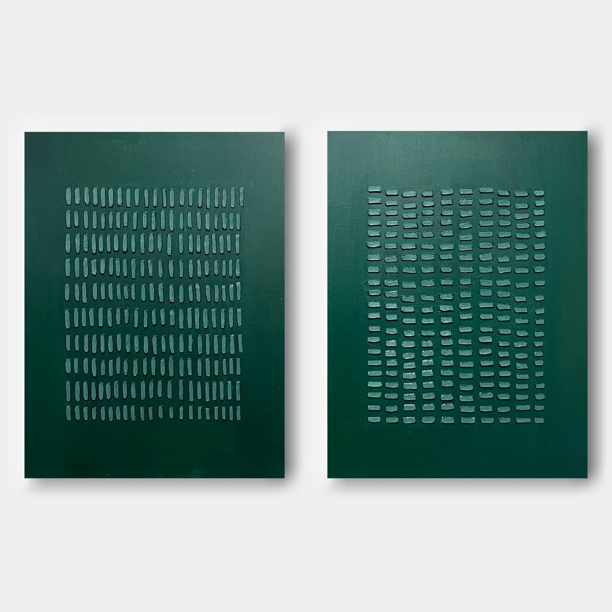 Wall Art Abstract Minimalism Modern Geometric Emerald Green