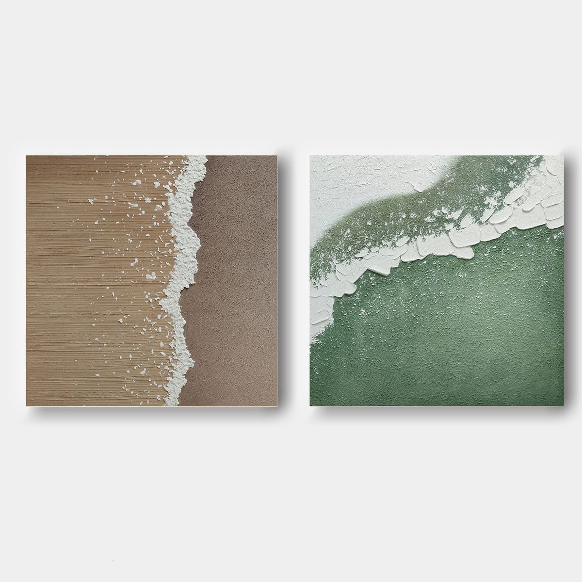 Wall Art Abstract Beach Scene Foam Coastal
