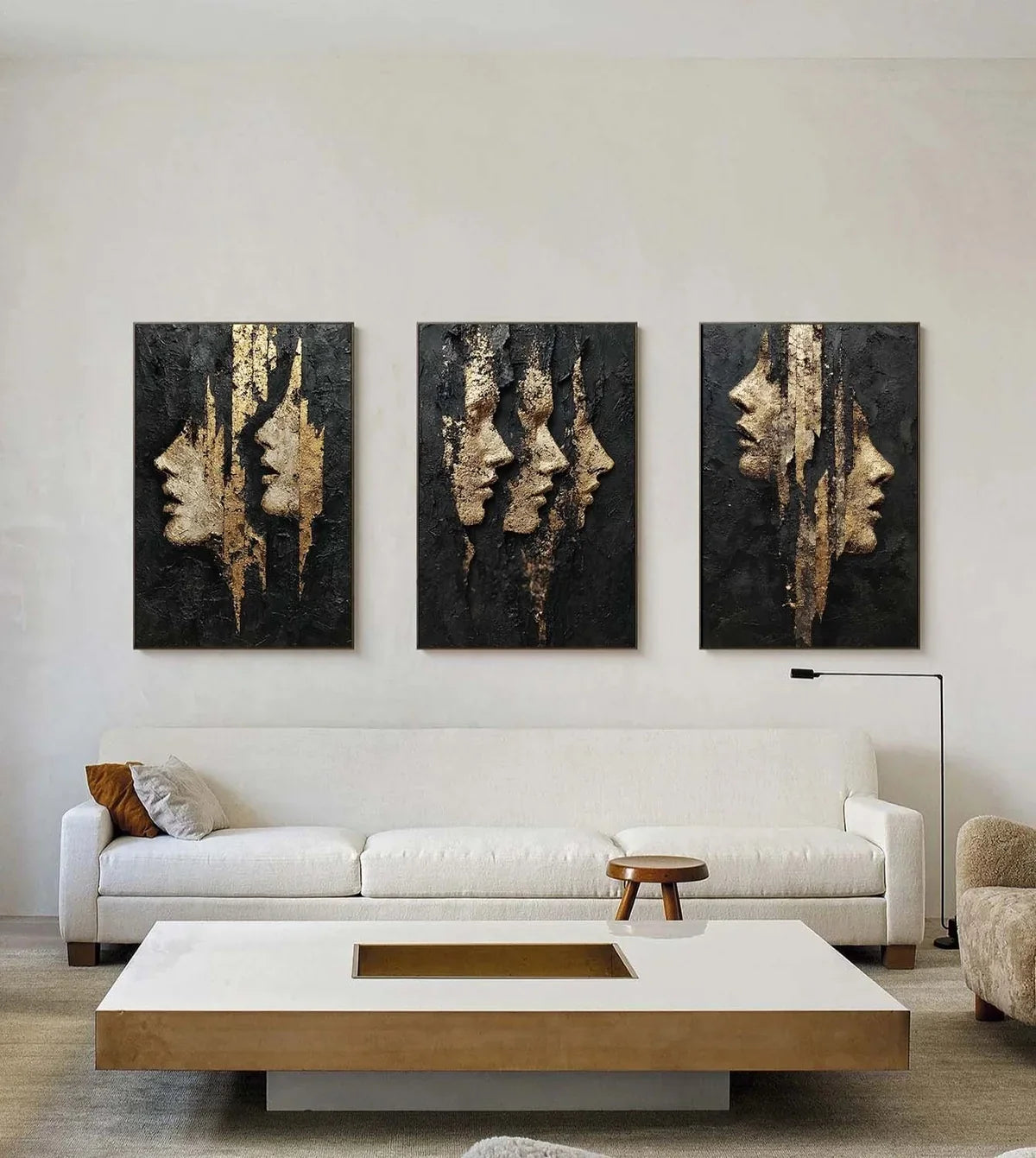 Golden Empress Mixed Media Painting